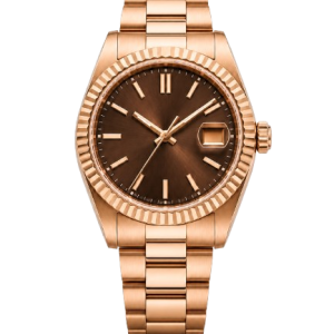 Rose Gold Chocolate Dial Watch